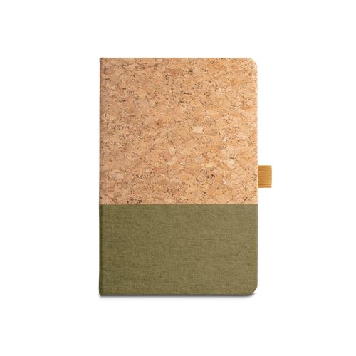 KLEE. Cuaderno A5 de corcho y lino con hojas rayadas