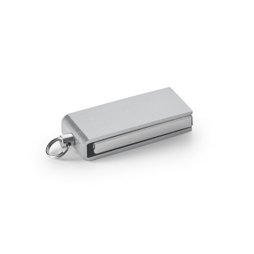 plateado satinado SIMON 8GB. Pen Drive, UDP mini de 8 GB de aluminio