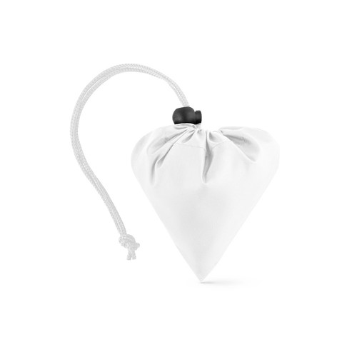 white BEIRA. Bolsa plegable en 190T poliéster reciclado (100% rPET)