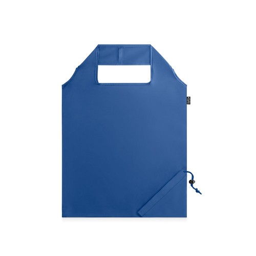 azulón BEIRA. Bolsa plegable en 190T poliéster reciclado (100% rPET)