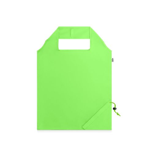 verde claro BEIRA. Bolsa plegable en 190T poliéster reciclado (100% rPET)