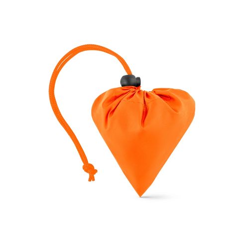 orange BEIRA. Bolsa plegable en 190T poliéster reciclado (100% rPET)