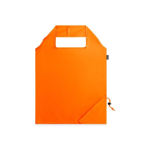 orange BEIRA. Bolsa plegable en 190T poliéster reciclado (100% rPET)