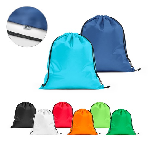 PEMBA. Sac-à-dos ficelle en polyester recyclé (100% rPET) 190T