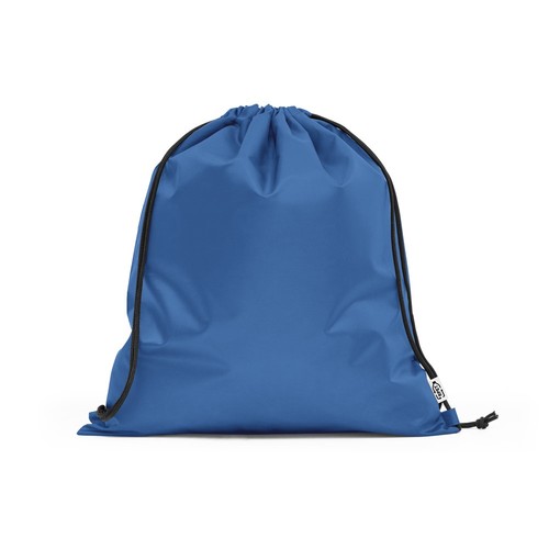 azulón PEMBA. Bolsa tipo mochila en 190T poliéster reciclado (100% rPET)