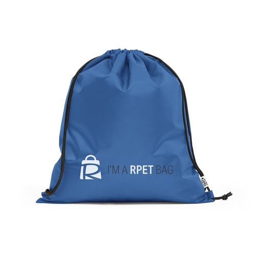 azulón PEMBA. Bolsa tipo mochila en 190T poliéster reciclado (100% rPET)