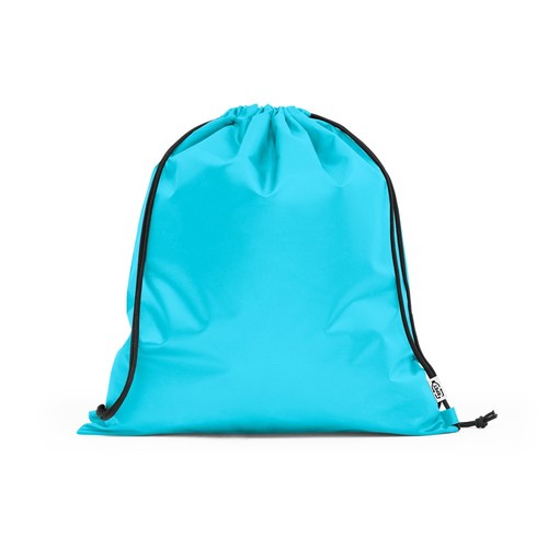 azul claro PEMBA. Bolsa tipo mochila en 190T poliéster reciclado (100% rPET)