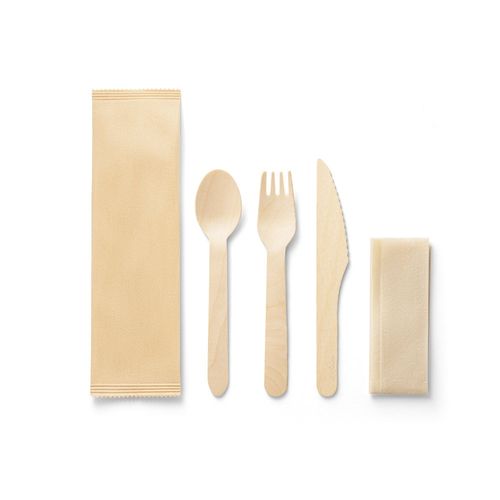 SUYA. Juego de cubiertos de madera