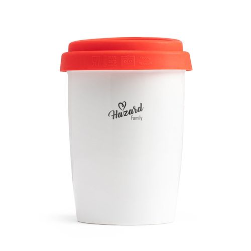 red HAZARD. Taza de viaje