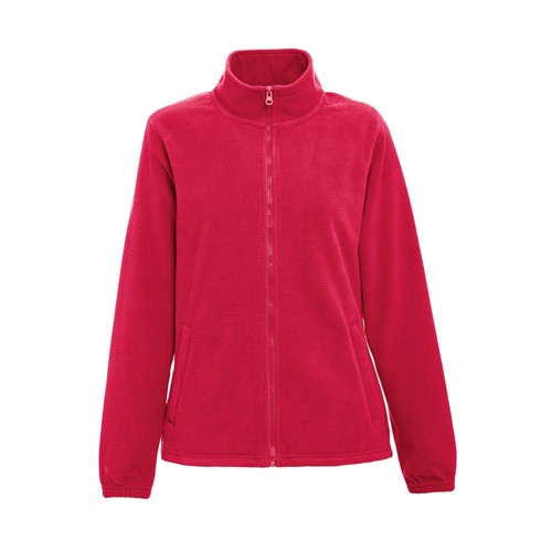 red THC GAMA WOMEN. Chaqueta polar de mujer con cremallera