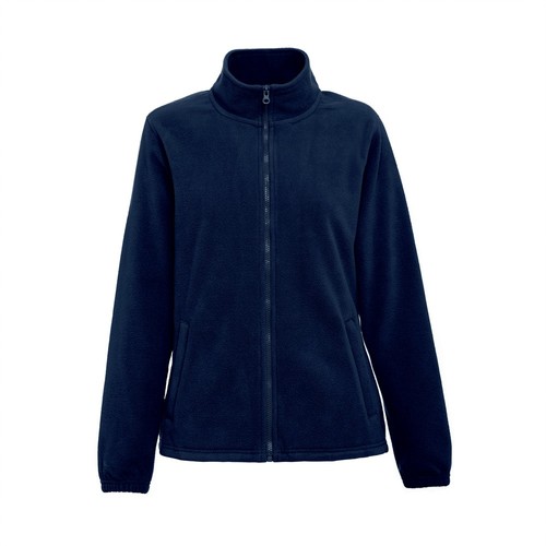 blue THC GAMA WOMEN. Chaqueta polar de mujer con cremallera