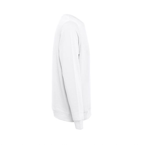 THC COLOMBO WH. Sweat-shirt (unisexe) en éponge italienne sans carte. Couleur blanche - 5