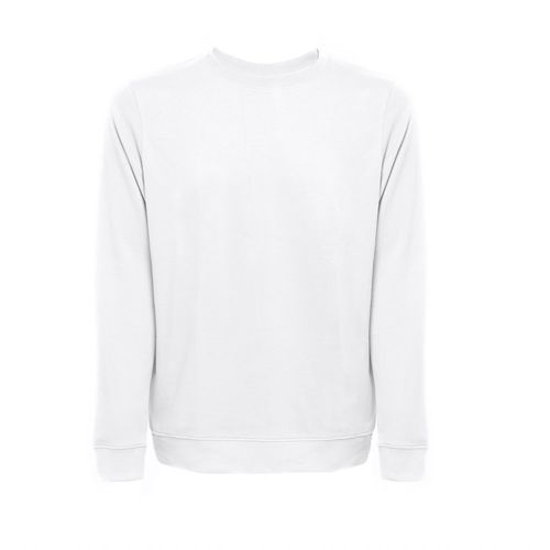 THC COLOMBO WH. Sweat-shirt (unisexe) en éponge italienne sans carte. Couleur blanche - 2