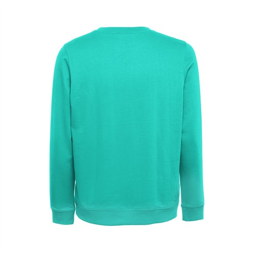 THC COLOMBO WH. Sweat-shirt (unisexe) en éponge italienne sans carte. Couleur blanche - 4