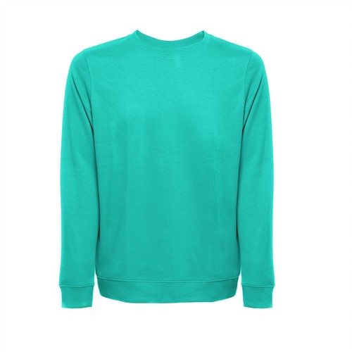 THC COLOMBO WH. Sweat-shirt (unisexe) en éponge italienne sans carte. Couleur blanche - 2