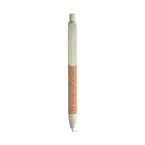 verde claro GOYA. Bolígrafo en corcho y Fibra de paja de trigo