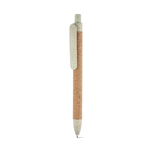 verde claro GOYA. Bolígrafo en corcho y Fibra de paja de trigo