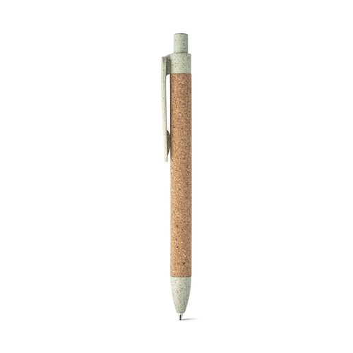 verde claro GOYA. Bolígrafo en corcho y Fibra de paja de trigo