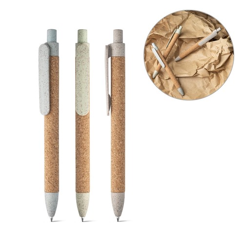 GOYA. BOLÍGRAFO EN CORCHO Y FIBRA DE PAJA DE TRIGO
