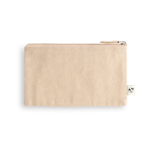 natural MILLIE. Neceser multifunción en algodón reciclado (70%) y poliéster (30% rPET) (140 g/m²)