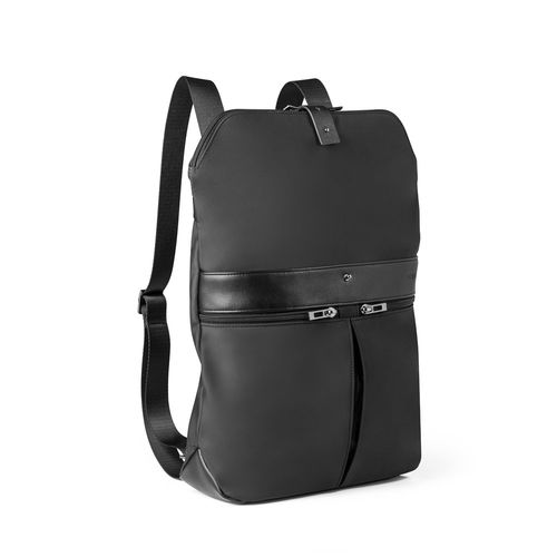 black ROVER BACKPACK. Mochila de microfibra y PU