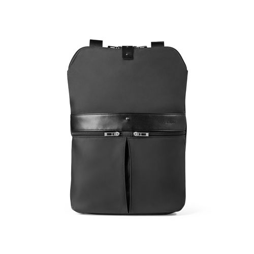 black ROVER BACKPACK. Mochila de microfibra y PU