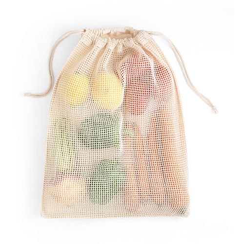 luz natural NAPOLI. Bolsa de algodón 100% (120 g/m²) con malla de algodón 100% en la parte delantera (100 g/m²)