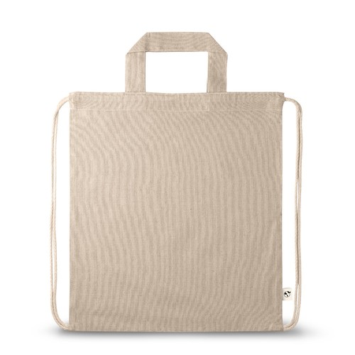 RISSANI. Mochila con algodón reciclado (70%) y poliéster (30% rPET) (140 g/m²)