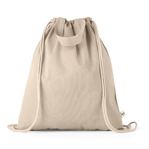 RISSANI. Mochila con algodón reciclado (70%) y poliéster (30% rPET) (140 g/m²)