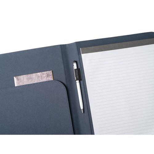 blue EMERGE FOLDER II. Carpeta tamaño A4 en poliéster reciclado (100% rPET) 300D con cierre elástico
