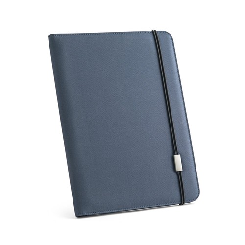 EMERGE FOLDER II. Carpeta tamaño A4 en poliéster reciclado (100% rPET) 300D con cierre elástico