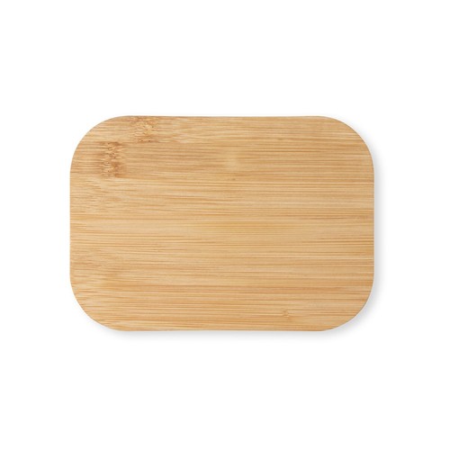 SHINO. Fiambrer. Recipiente hermético de acero inoxidable y tapa de bambú