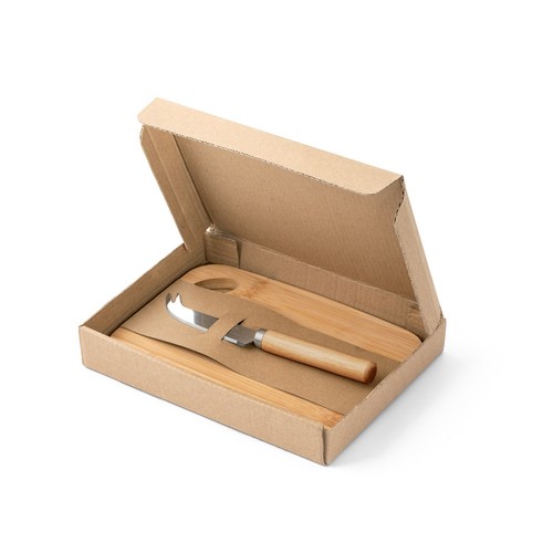 natural CAPPERO. Tabla de quesos y juego de cuchillos