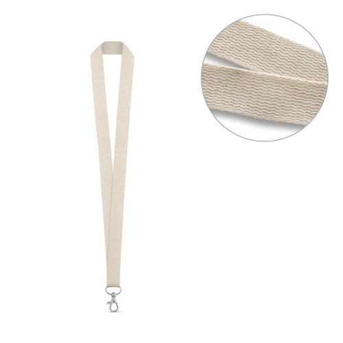 HEATHROW. Lanyard de algodón 100%, Merchandising, artículos personalizados para tu promoción de marca