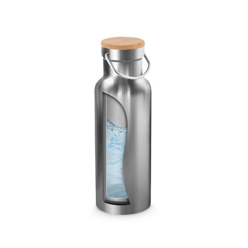 RAGNAR. Bouteille en acier inoxydable (36% recyclée) avec double parois sous vide 570 mL - 3