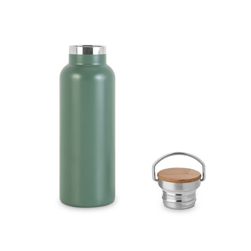 RAGNAR. Botella de acero inoxidable (36% reciclado) con doble cuerpo 570 mL
