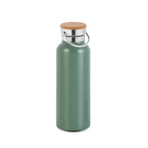 RAGNAR. Botella de acero inoxidable (36% reciclado) con doble cuerpo 570 mL
