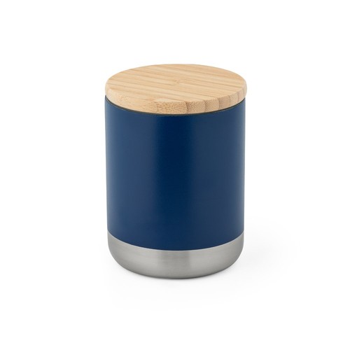 azul marino NORRE TUMBLER. Vaso de acero inoxidable (36% reciclado) con pared doble de insolacion 370 mL