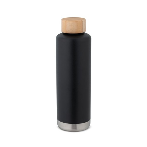NORRE BOTTLE. Botella de acero inoxidable (36% reciclado) con pared doble de insolacion al vacío 640 mL