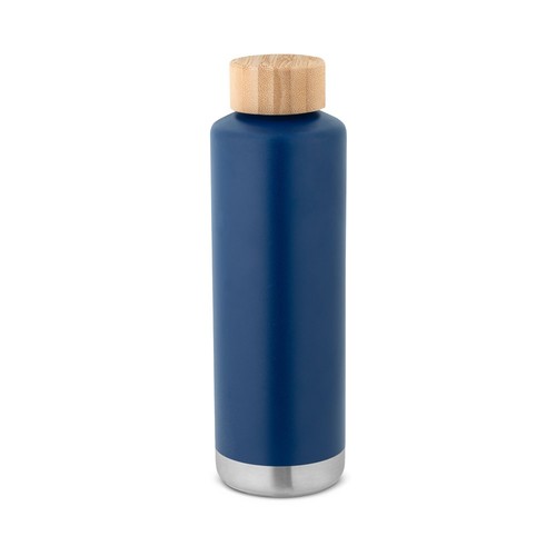 NORRE BOTTLE. Botella de acero inoxidable (36% reciclado) con pared doble de insolacion al vacío 640 mL