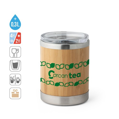LYCKA. VASO DE BAMBÚ 350 ML