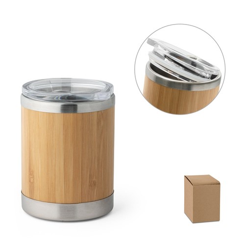 LYCKA. Vaso de bambú 350 mL, Merchandising, artículos personalizados para tu promoción de marca