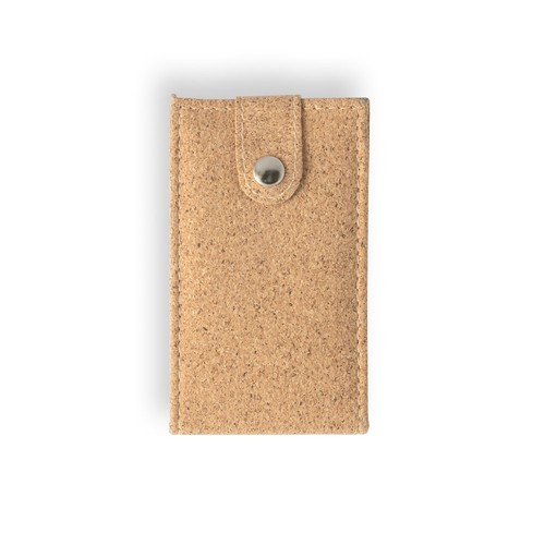 natural ZENA. Conjunto de manicura em aço inoxidável numa bolsa de cortiça