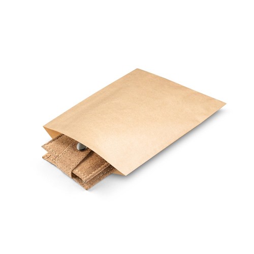 natural ZENA. Conjunto de manicura em aço inoxidável numa bolsa de cortiça
