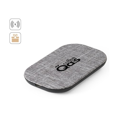 RENEWAL CHARGER. CARGADOR INALÁMBRICO RÁPIDO DE 10W, FABRICADO EN PET RECICLADO (100% RPET)