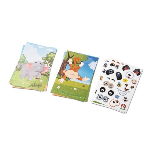 white MADAGASCAR. Juego de pegatinas