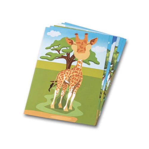 white MADAGASCAR. Juego de pegatinas