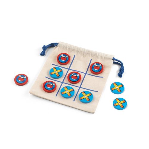 CROSSES. Jeu du morpion classique avec 10 pièces en contreplaqué - 2