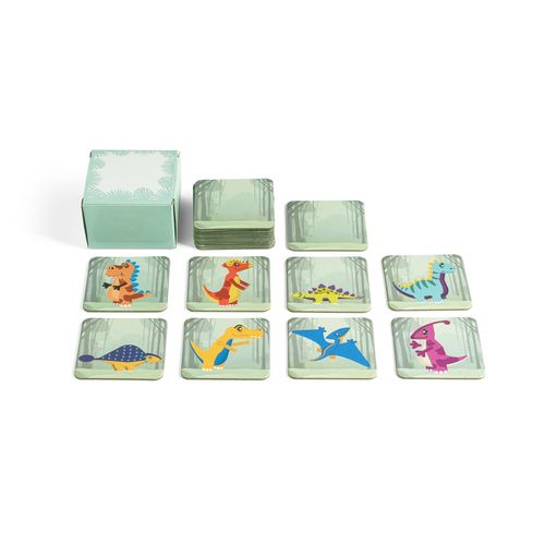 verde claro TRICERATOPS. Juego de memoria