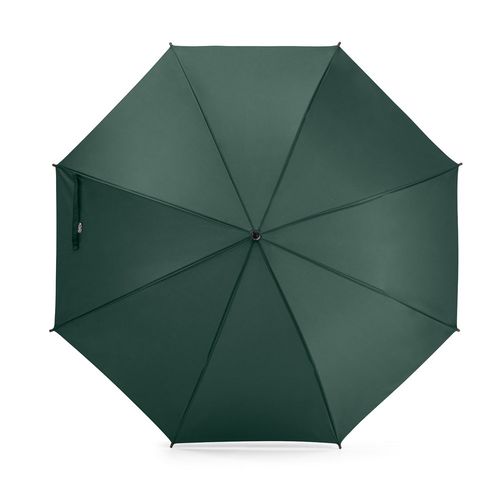 verde oscuro APOLO. Paraguas fabricado en pongee poliéster reciclado (100% rPET) con apertura automática